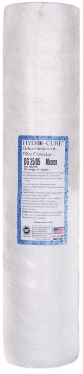 Hydrocure 20" 25/05 Deluxe Sediment Filter Hydrocure 20" 25/05 Deluxe Sediment Filter