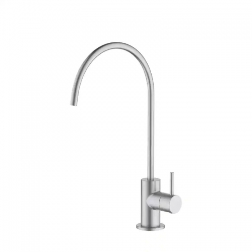 Modern Gooseneck Faucet, Brushed Nickel Modern Gooseneck Faucet, Brushed Nickel